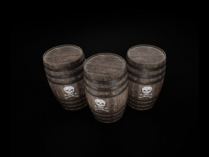 explosive barrel Model 3D