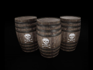 explosive barrel Model 3D