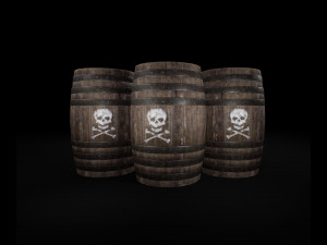 explosive barrel Model 3D