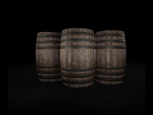 explosive barrel 3D Model