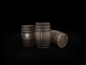 explosive barrel Model 3D