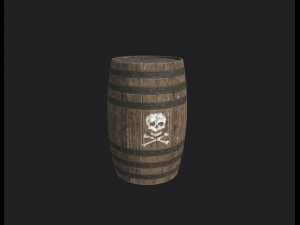 explosive barrel Model 3D