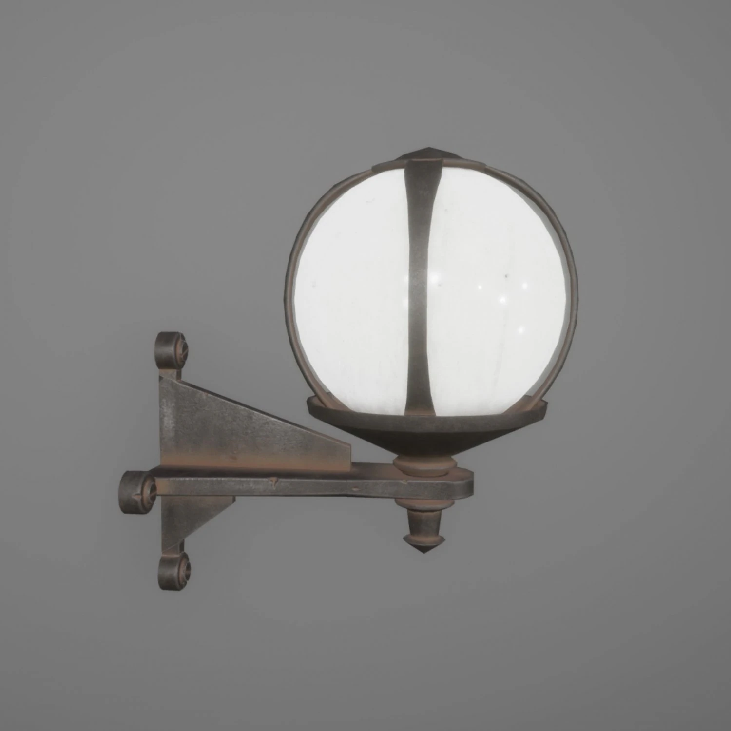 wall lantern 3D Model .c4d .max .obj .3ds .fbx .stl .blend 