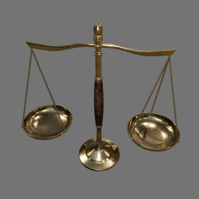 antique scales 3D Модель .c4d .max .obj .3ds .fbx .stl .blend 