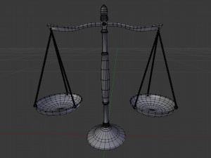 antique scales 3D Модель