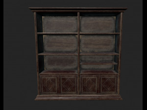 old bookcase 3D Модель