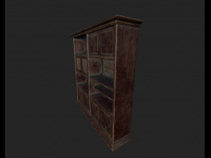 old bookcase 3D Модель