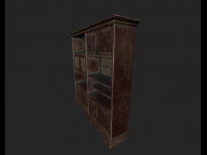 vieille biblioth&egrave;que Modèle 3D