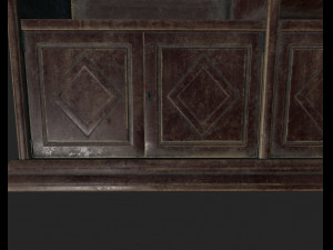old bookcase 3D Модель