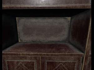 old bookcase 3D Модель