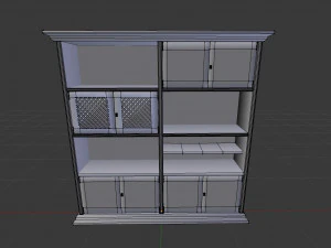 vieille biblioth&egrave;que Modèle 3D