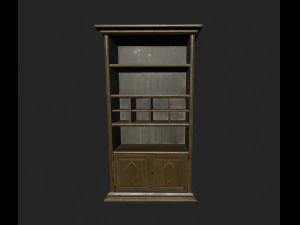 klassisches B&uuml;cherregal 3D Modell