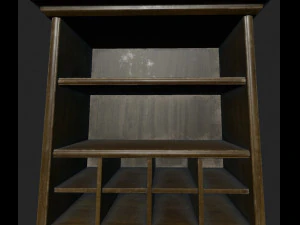 klassisches B&uuml;cherregal 3D Modell