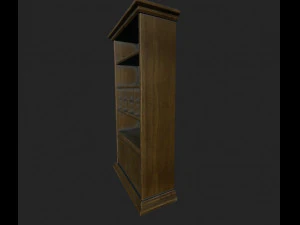 klassisches B&uuml;cherregal 3D Modell