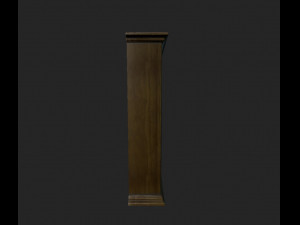 classic bookcase 3D मॉडल
