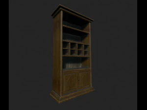 klassisches B&uuml;cherregal 3D Modell