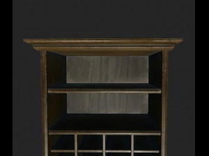 klassisches B&uuml;cherregal 3D Modell