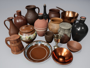 dishes set 3D Model
