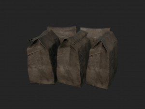 old paper bag Model 3D
