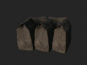 old paper bag Model 3D