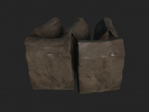 old paper bag Model 3D