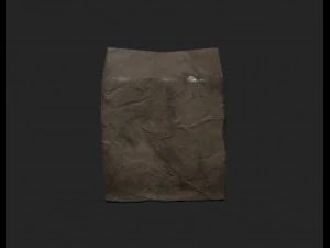 kantong kertas bekas Model 3D