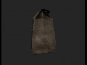 kantong kertas bekas Model 3D