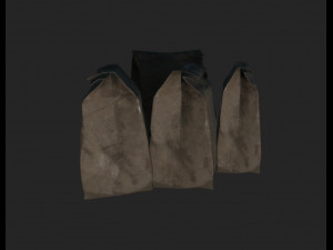 old paper bag Model 3D