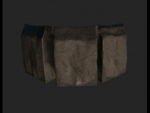 old paper bag Model 3D