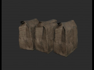 old paper bag Model 3D