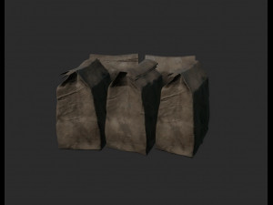 old paper bag Model 3D