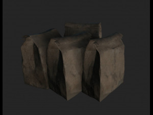 old paper bag Model 3D