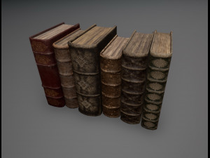 old books collection 3D Модель