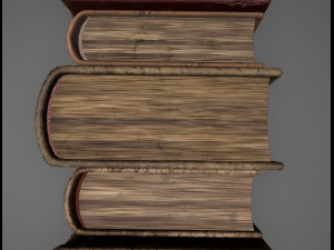 old books collection 3D Модель
