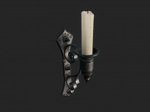 old wall candlestick 3D-Modell