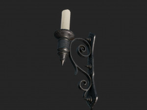 old wall candlestick 3D-Modell