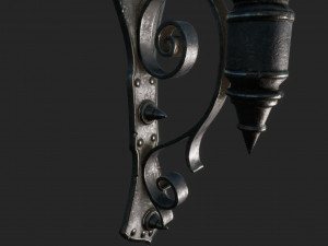 old wall candlestick 3D-Modell
