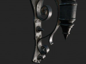 bougeoir mural ancien Modèle 3D