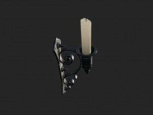 old wall candlestick 3D-Modell
