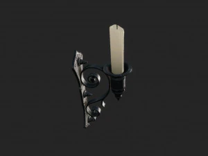 bougeoir mural ancien Modèle 3D