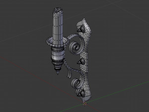 old wall candlestick 3D-Modell