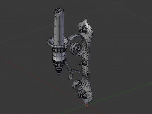 bougeoir mural ancien Modèle 3D