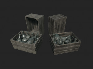 old crate bottles Modelo 3D
