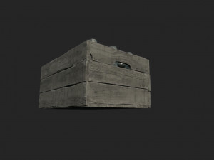 old crate bottles Modelo 3D
