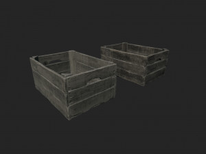 old crate bottles Modelo 3D