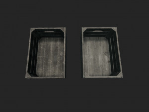 old crate bottles Modelo 3D