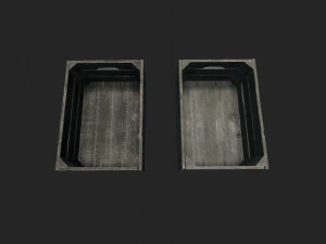 old crate bottles 3D Model