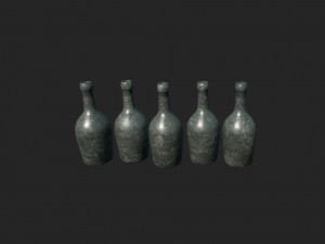 old crate bottles Modelo 3D
