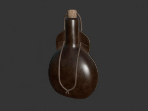 leather bottle 3D Model