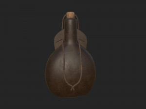 leather bottle 3D Модель